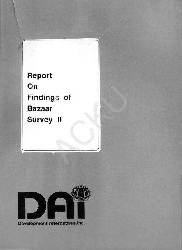 ACDI/VOCA smallholder agribusiness development project, Malawi : annual report, October 1997-September 1998