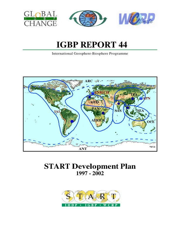 START [global change system for analysis, research & training (IGBP/IHDP/WCRP)] implementation [development] plan, 1997-2002