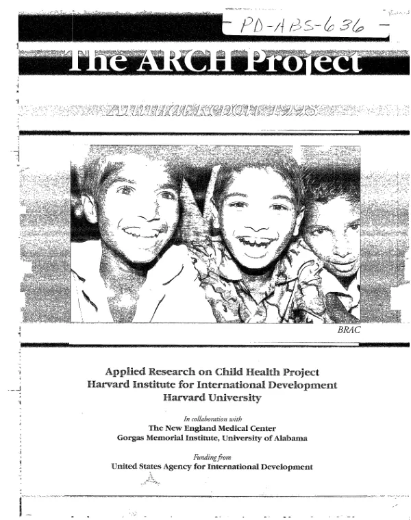 Applied research on child health (ARCH) project : annual report 1998