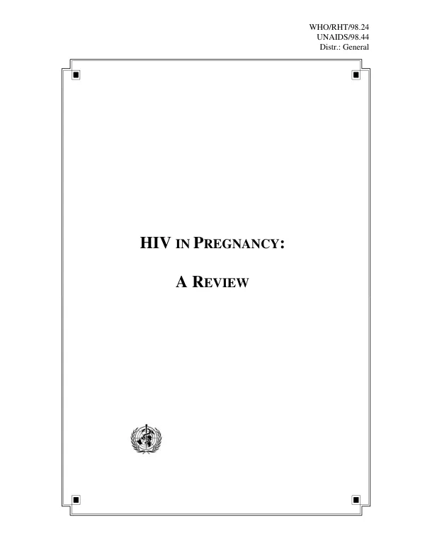 HIV in pregnancy : a review