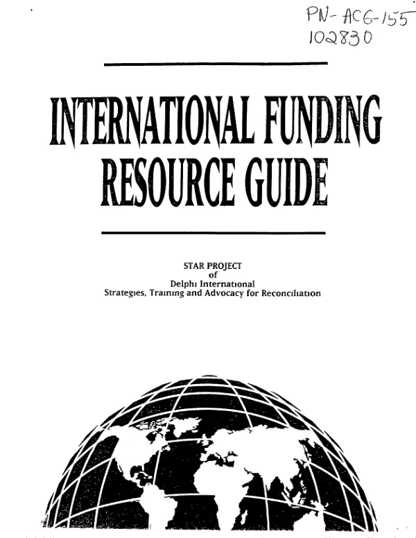 International funding resource guide