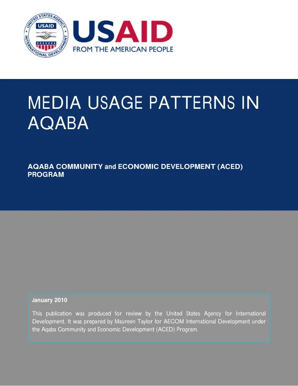 Media usage patterns in Aqaba