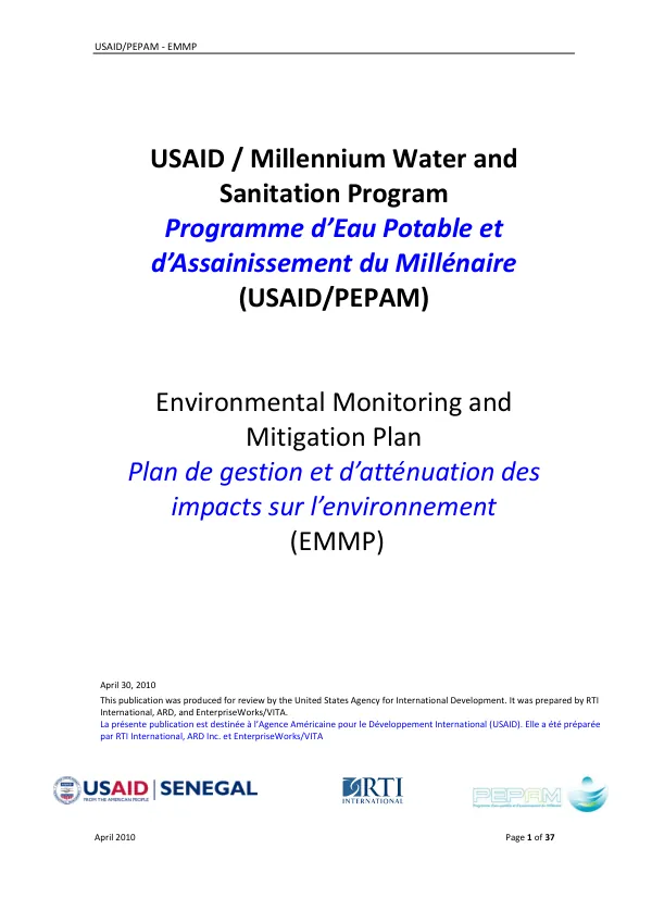 USAID/Peru strategy supplement : SO 1: democratic processes and institutions strengthened in critical areas
