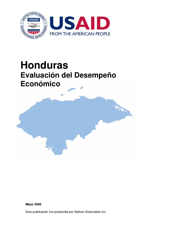 Honduras evaluacion del desempeno economico