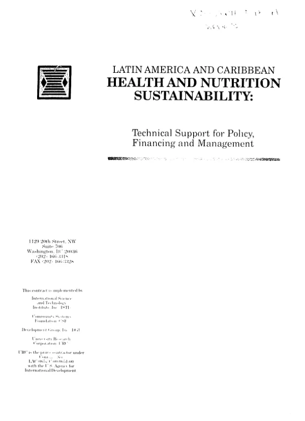Mid-term evaluation of the INCAP institutional strengthening project