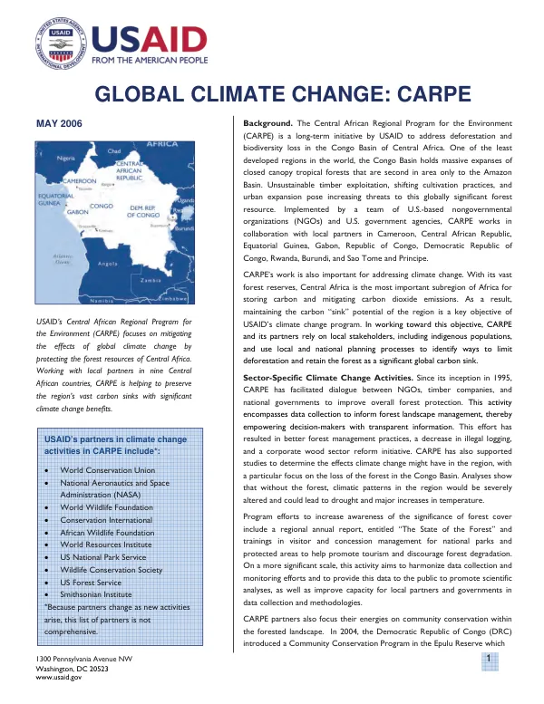 Global climate change : CARPE