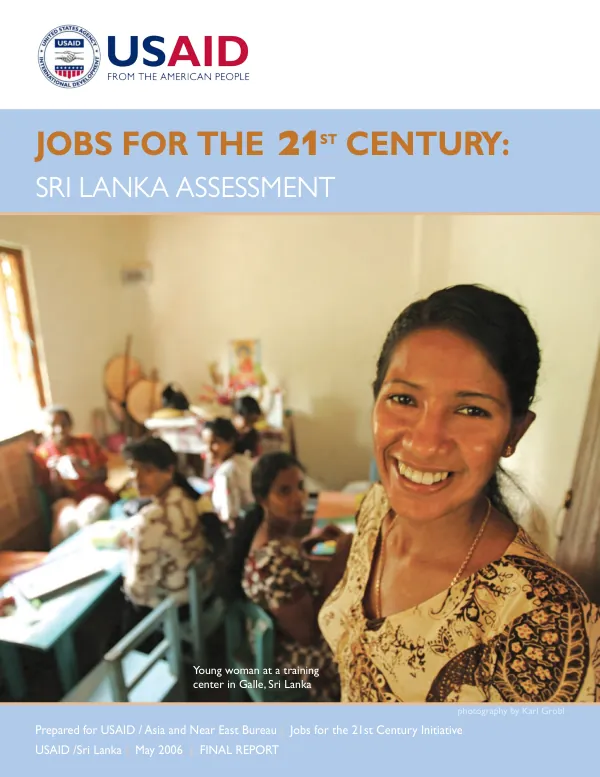 Jobs for the 21st century : Sri Lanka assessment -- final report
