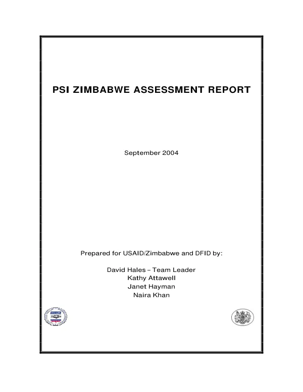 PSI Zimbabwe assessment report
