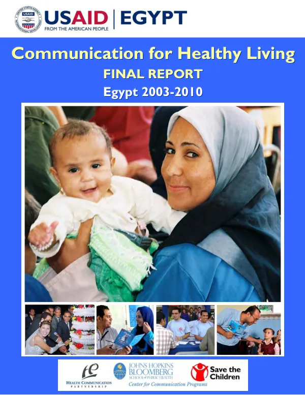 Communication for healthy living : final report -- Egypt 2003-2010