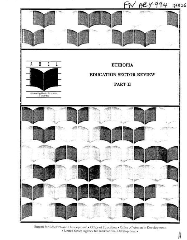 Ethiopia education sector review , part II