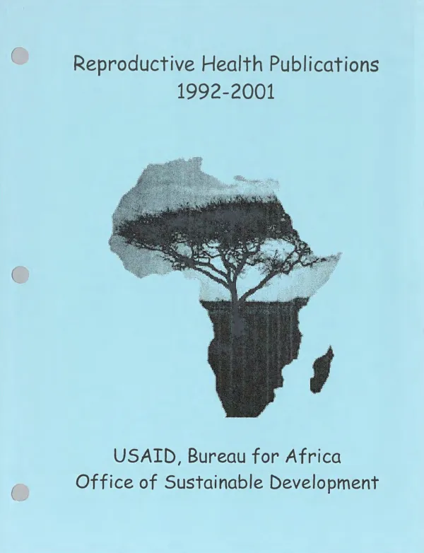 Reproductive health publications 1992-2001