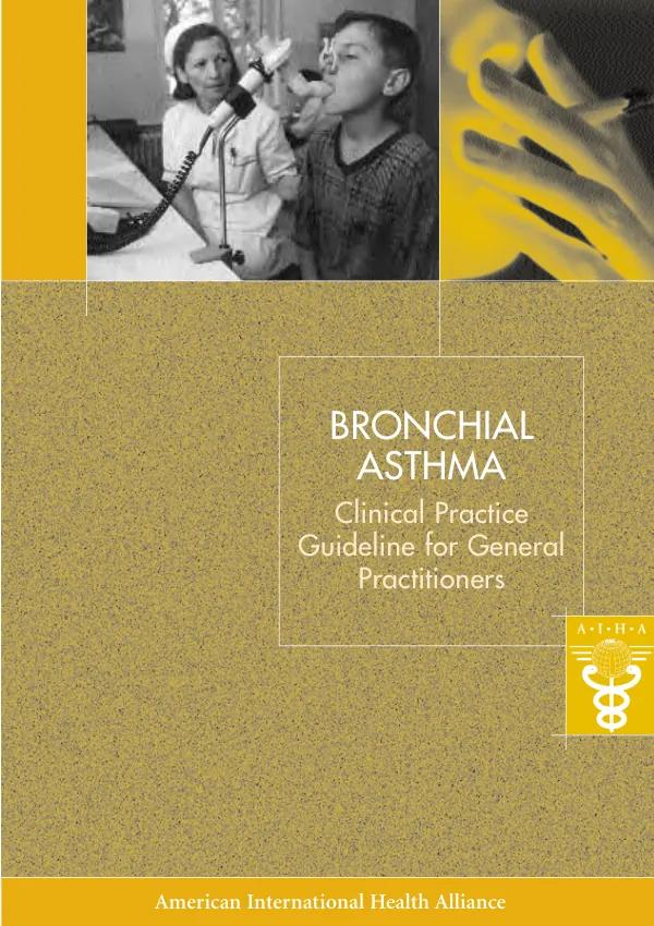 Bronchial asthma : clinical practice guideline for general practice