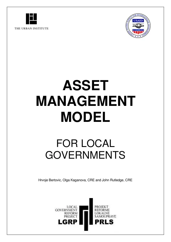 Asset management model for local governments