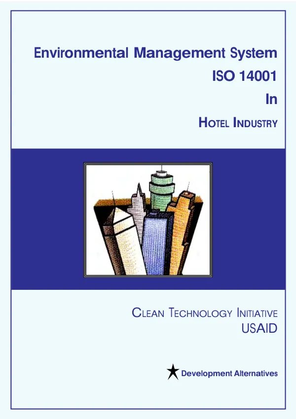 Environmental management system ISO 14001 in hotel industry