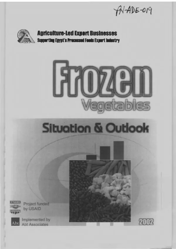 Frozen vegetables : export market potential and opportunities