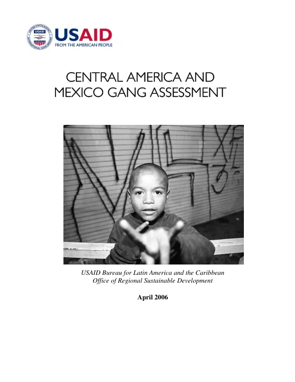 Central America and Mexico gang assessment