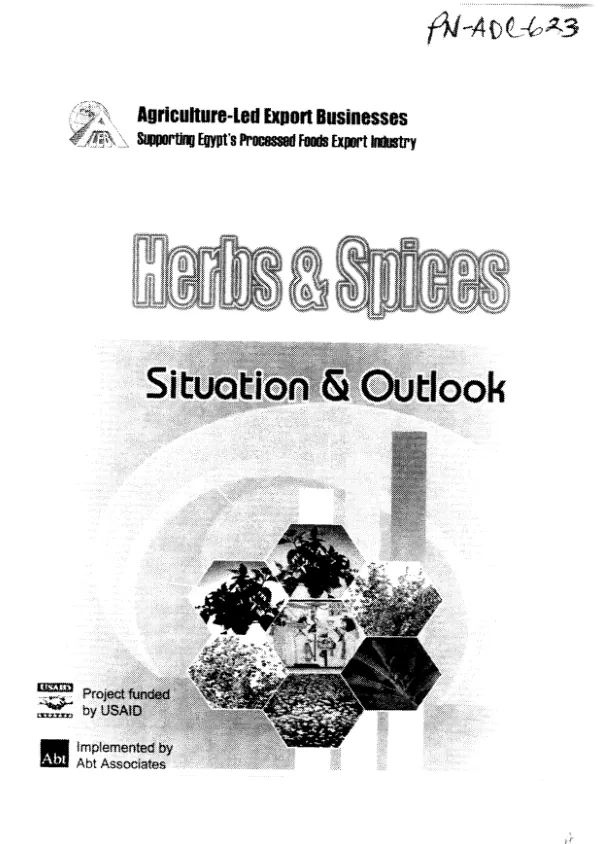 Herbs & spices : situation & outlook