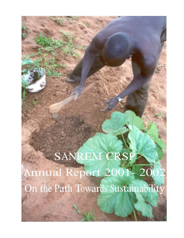 SANREM CRSP annual report 2001-2002 : on the path towards sustainability
