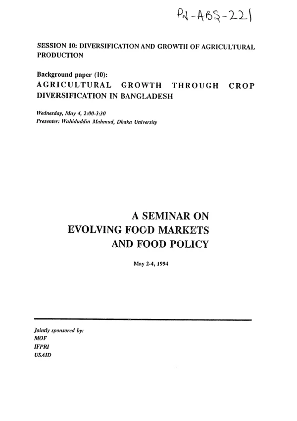 Implementing vegetable growing contracts