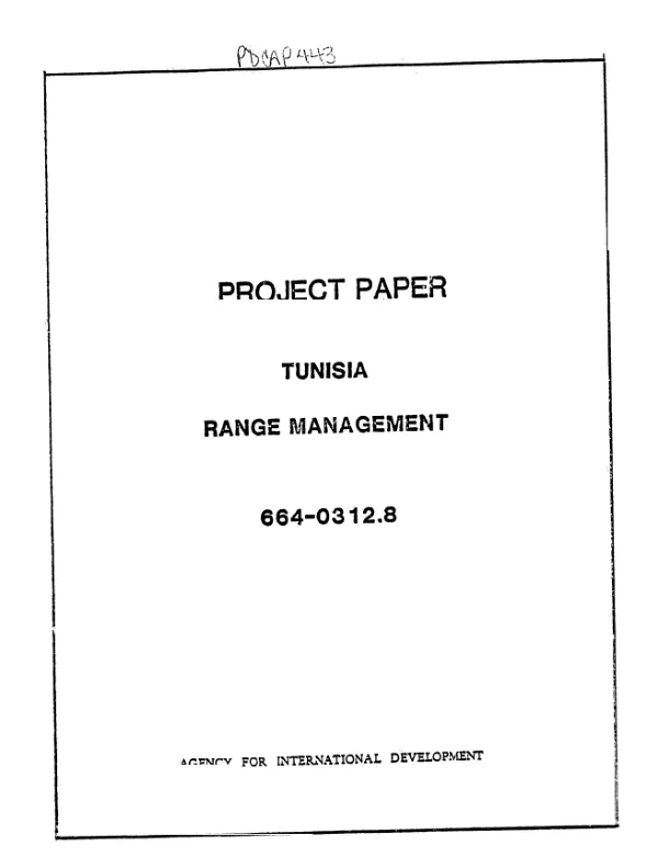 CTRD range development subproject