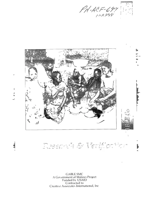 GABLE social mobilization campaign : research and verification