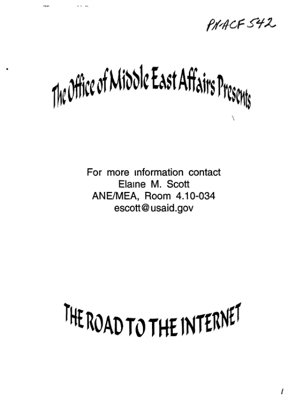 Office of Middle East Affairs presents : the road to the Internet