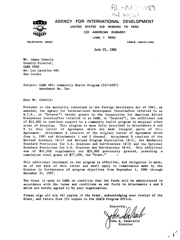 BHR/OFDA annual report FY 1997