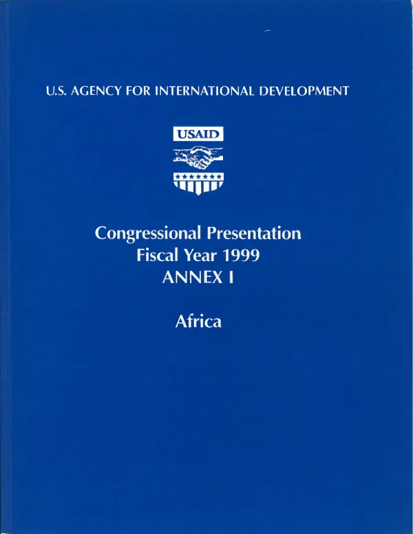 Congressional presentation, fiscal year 1999 : annex I [Africa]