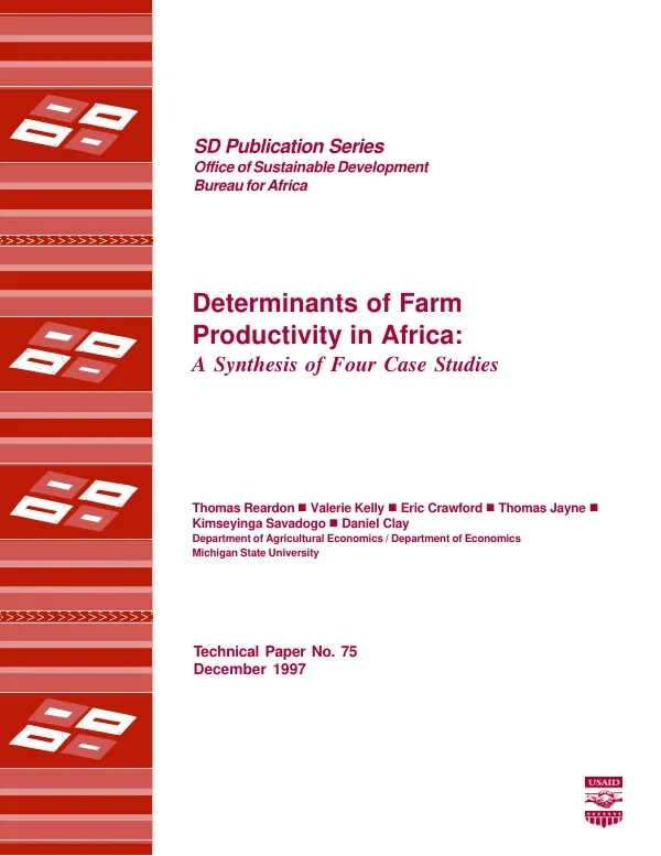 Determinants of farm productivity in Africa : a synthesis of four case studies