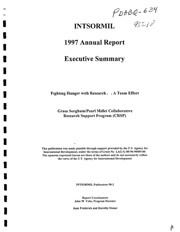 Inventory of information resources, Bureau for Latin America and Caribbean Affairs (reports and databases pertinent to the LAC MIS)