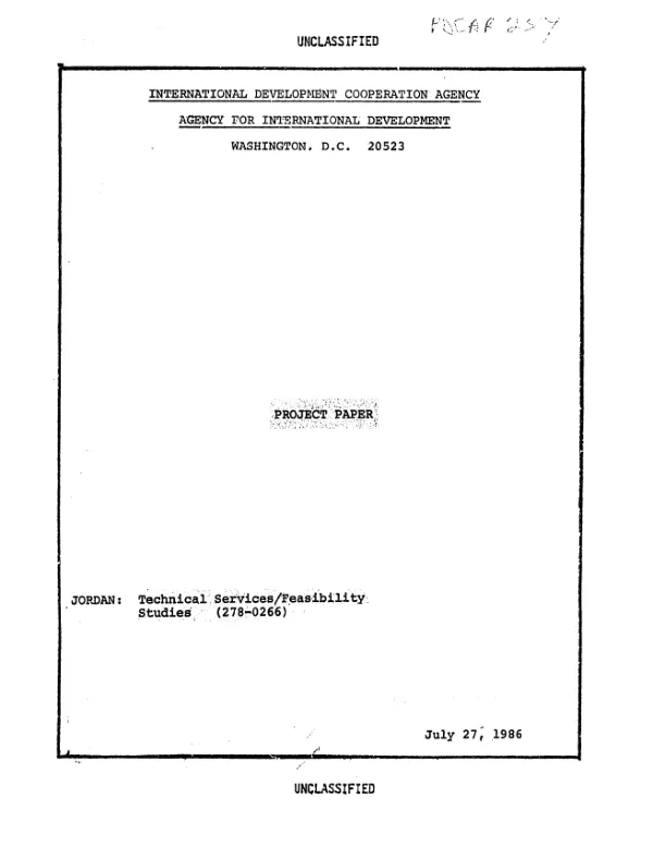 Technical services/feasibility studies