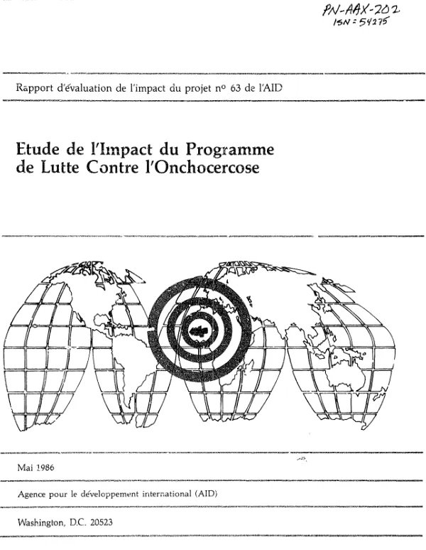 Etude de l"impact du programme de lutte contre l"onchocercose