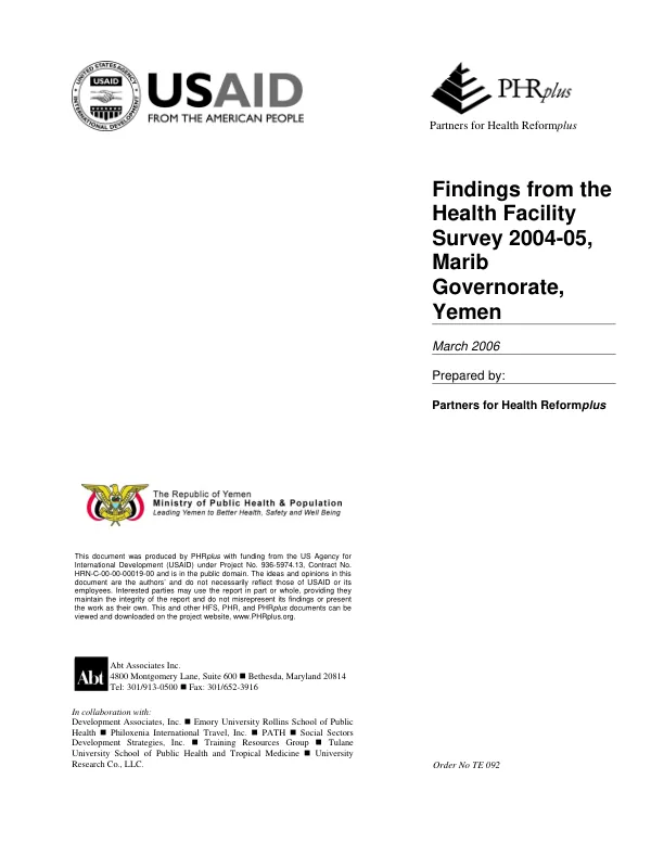 Termination phase-out study : public safety project, Ecuador