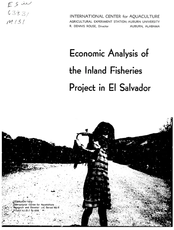 Economic analysis of the inland fisheries project in El Salvador