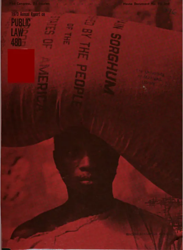 1973 annual report on Public Law 480