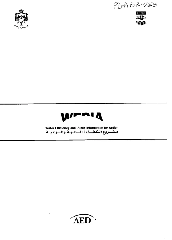 Evaluation of an AED/WEPIA [water efficiency and public information for action] grant program made to poor communities in the Hashemite Kingdom of Jordan to improve their financial situation while reducing their water consumption