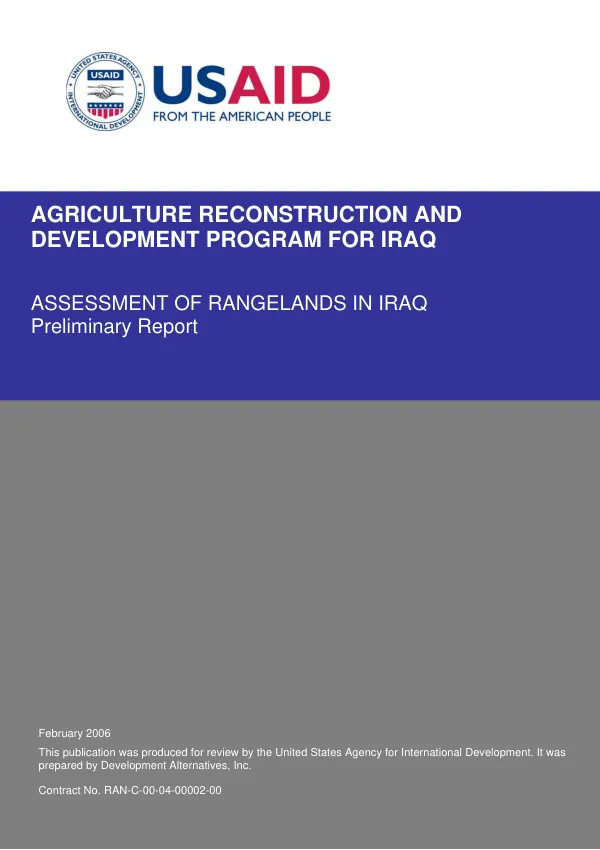 Program for improvement of date palm cultivation and processing in Makran [Mekran] Division