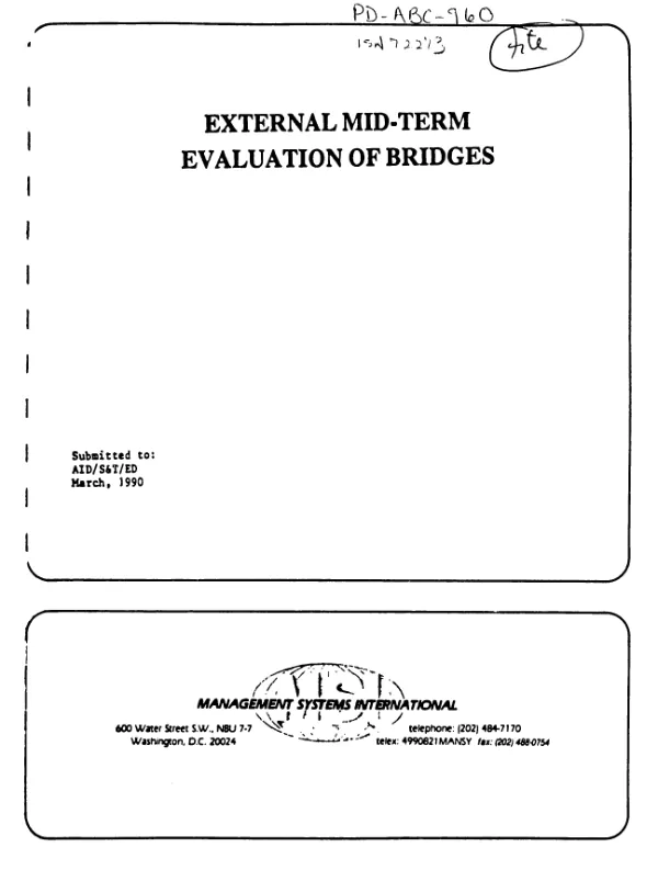 External mid-term evaluation of BRIDGES
