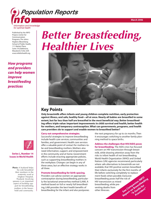 Better breastfeeding, healthier lives