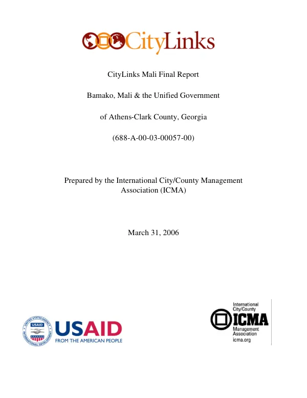 CityLinks Mali final report
