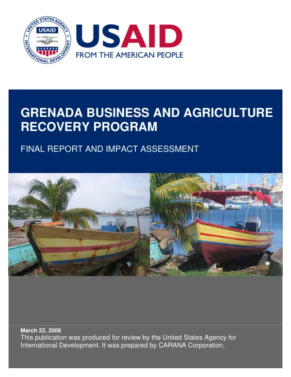 Grenada business and agriculture recovery program : final report and impact assessment