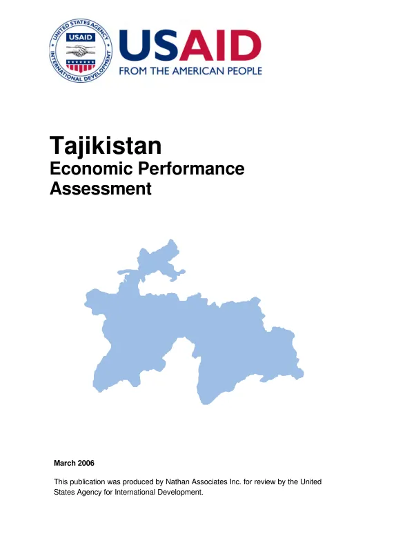 Tajikistan economic performance assessment