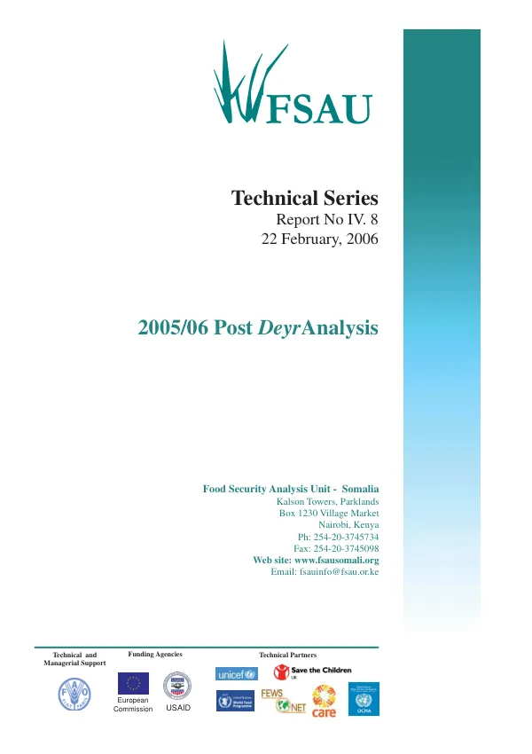 2005/06 post deyr analysis