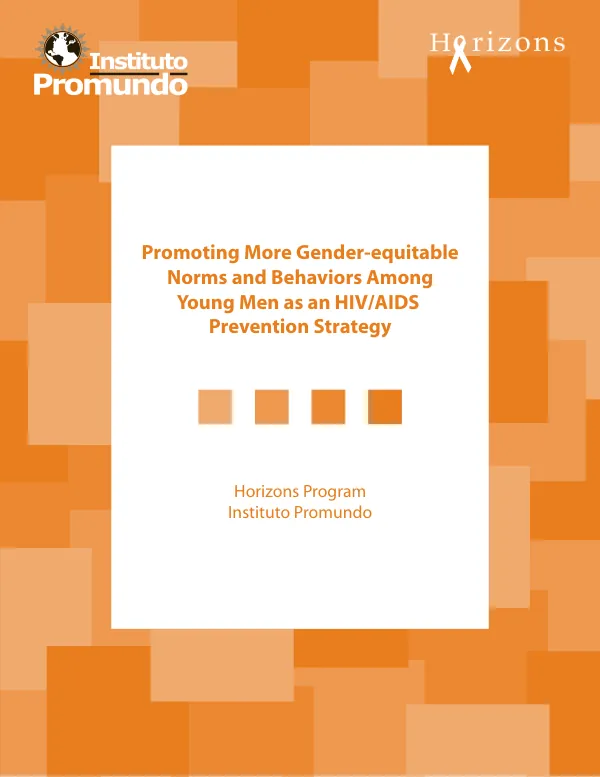 Promoting more gender-equitable norms and behaviors among young men as an HIV/AIDS prevention strategy