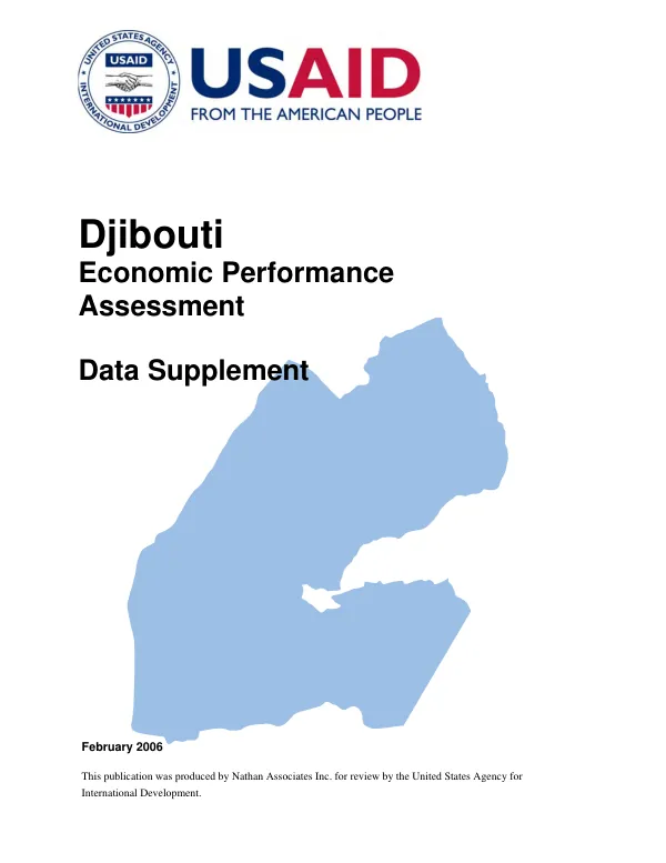Djibouti economic performance assessment : data supplement