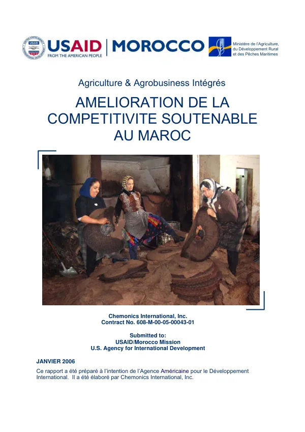 Amelioration de la competitivite soutenable au Maroc
