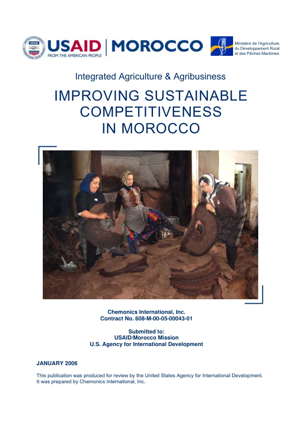 Improving sustainable competitiveness in Morocco