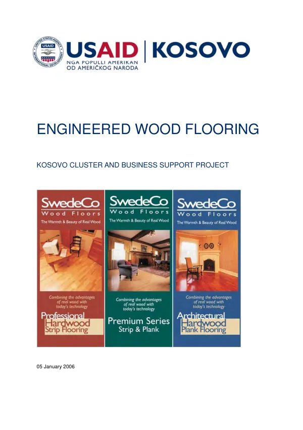 Engineered wood flooring