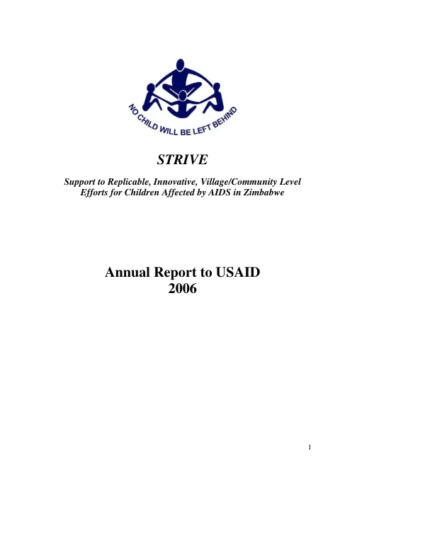 CRS/STRIVE annual report 2006