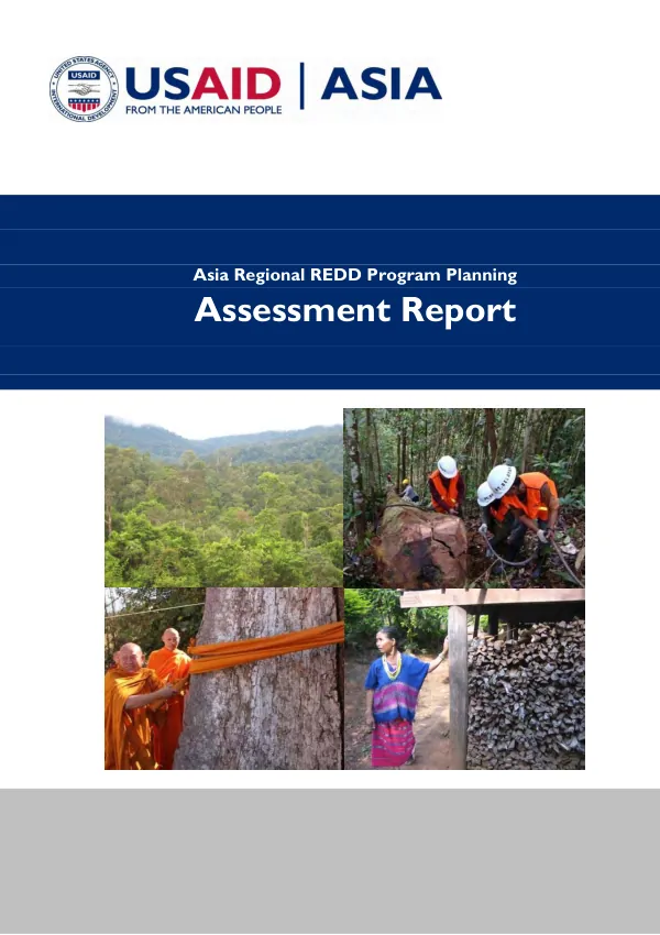 Asia regional REDD program planning assessment report